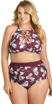 Raisins Curve Cala High Neck Top Y840926: