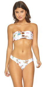 PilyQ Floral Basic Ruched Full Bottom WLD-211F: