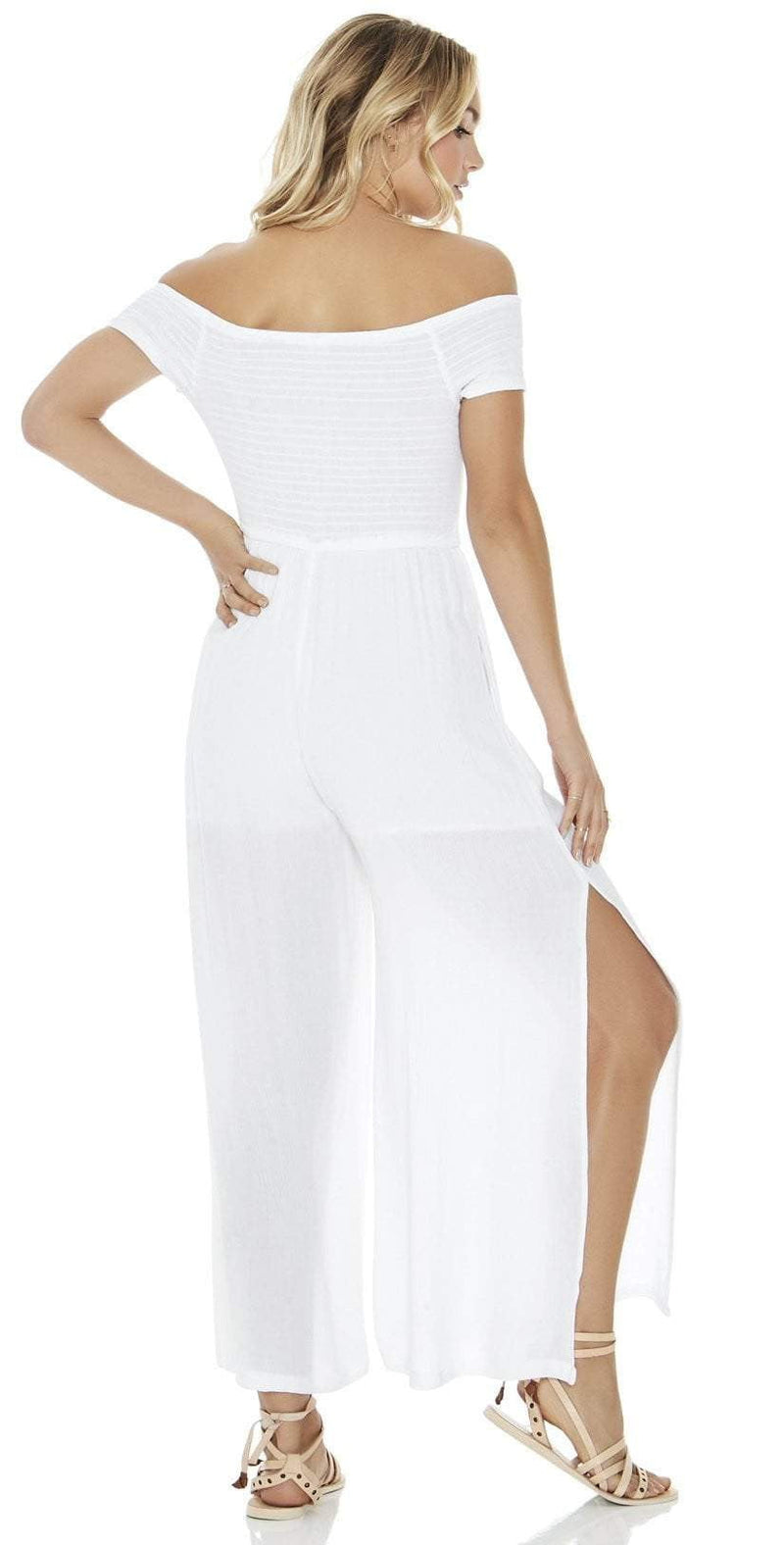 L Space Sao Paulo Romper in White SAPJU18-POP: