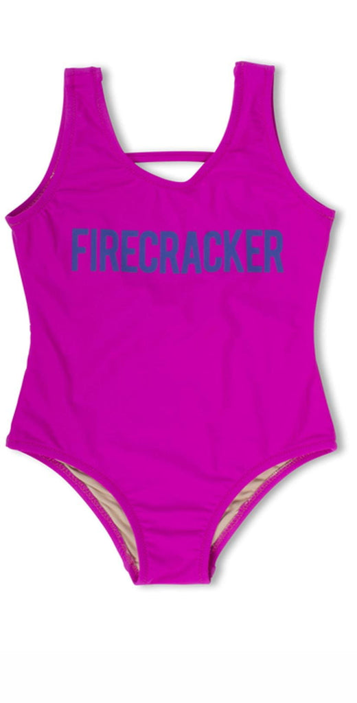 Shade Critters Firecracker One Piece Swimsuit in Pink SG01A-043: