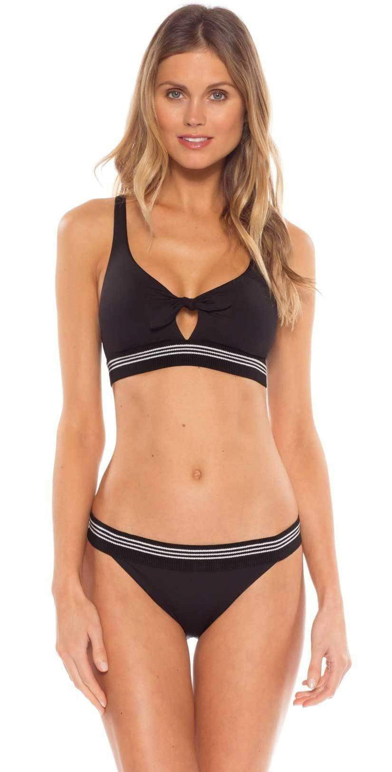 Becca Synergy Black Bralette Bikini Top 763197 BLK: