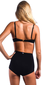 Sauvage Retro Pin-Up Glam Underwire Push Up Top 4811BLK: