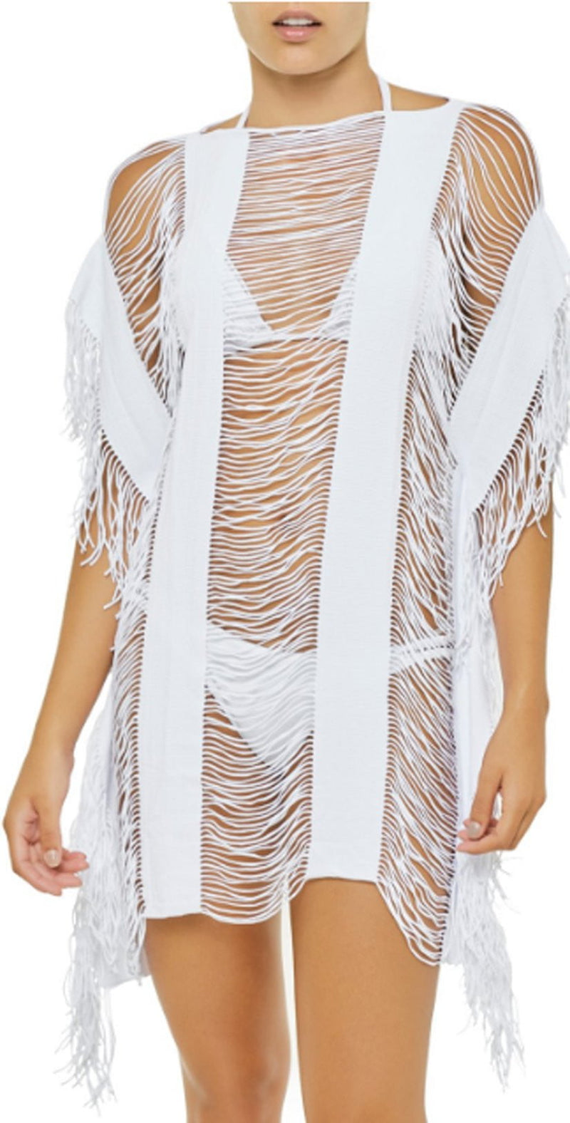 PilyQ Water Lilly Monique Cover Up in White: