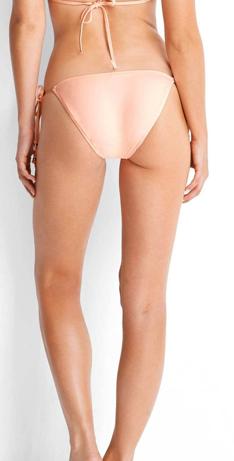 Seafolly Havana Tie Side Bottom in Peach 40342-074-PCH: