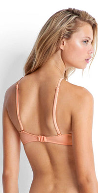 Seafolly Havana High Neck Top in Peach 30643-074-PCH: