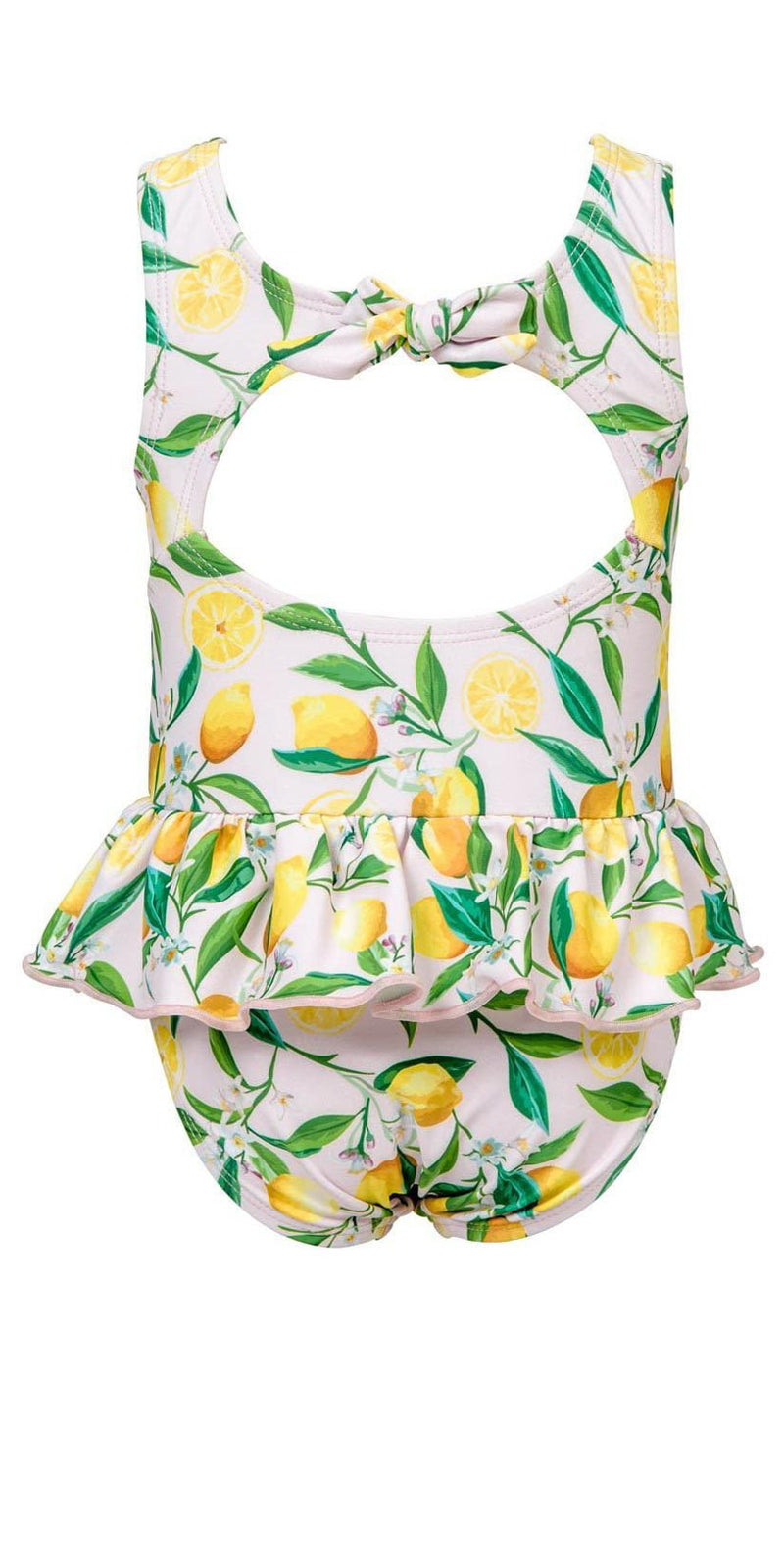 Snapperrock Little Girl's Lemon Skirted Swimsuit G13078: