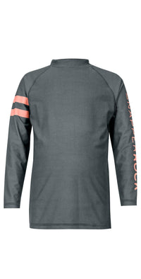 Snapperrock Boy's Arm Band Long Sleeve Rashguard Top in Steel Grey B20056L: