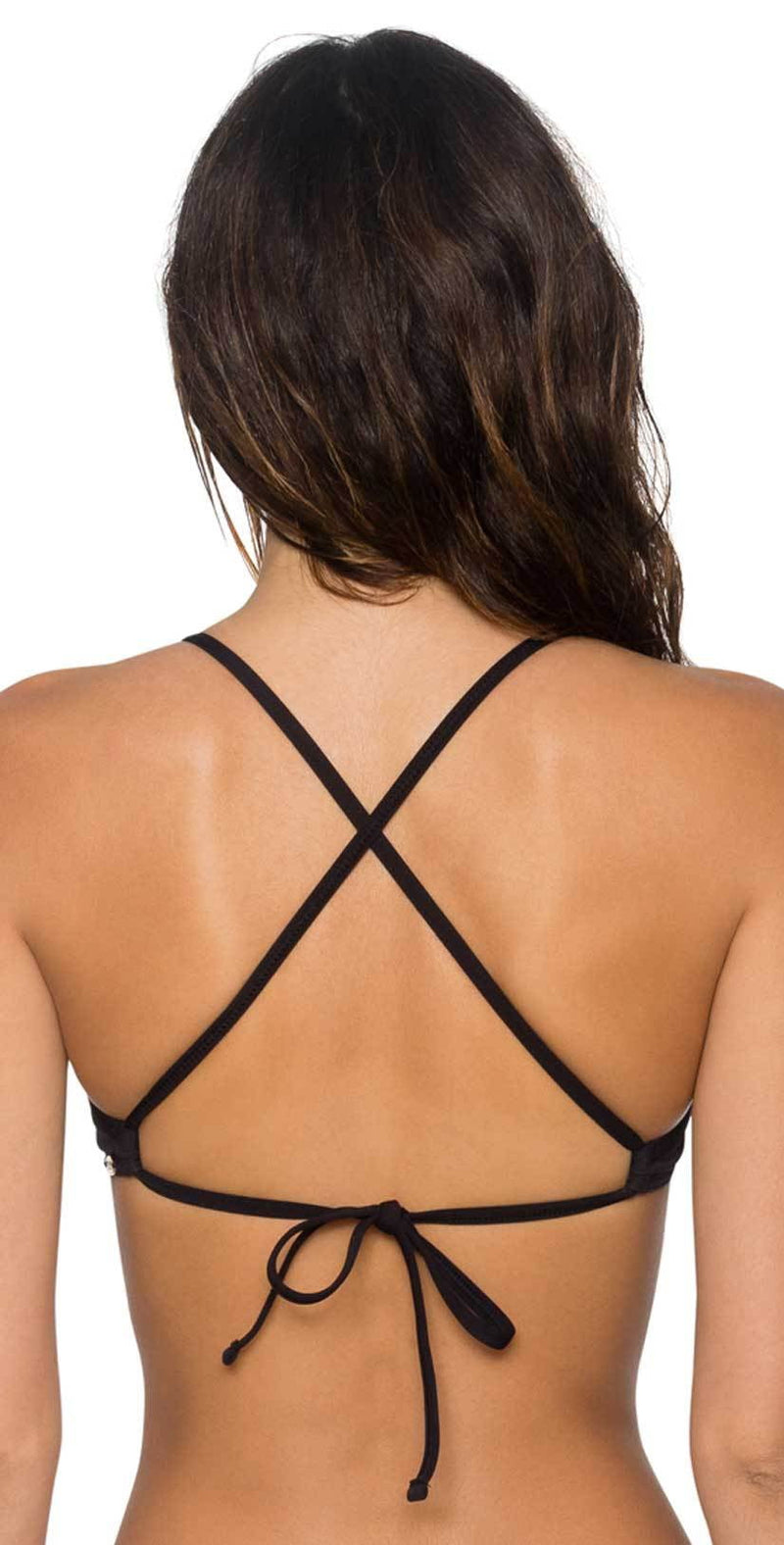 Sunsets Jayne X-Back Underwire Top in Black 60T-BLCK: