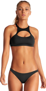 Vitamin A Cruz EcoLux Bikini Top in Black 84T ECB: