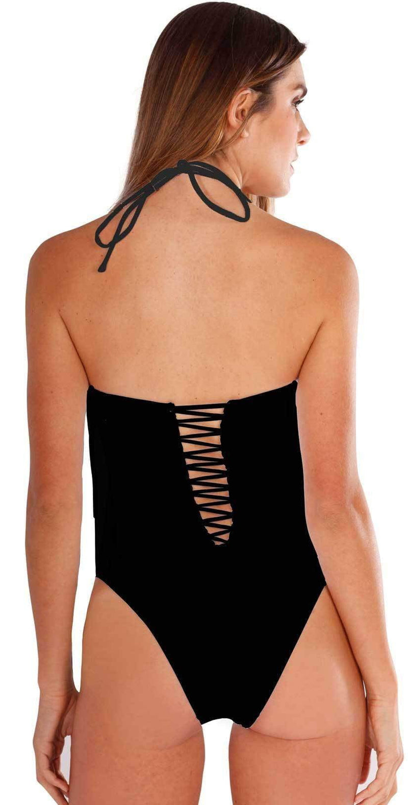 Peixoto Paloma One Piece Swimsuit in Black 31805F-S46: