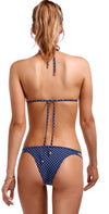 Vitamin A Rumba Dots Gia Reversible Bikini Top in Deep Blue 47TR RDB: