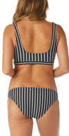 Raisins Del Mar Stripe Bella Bikini Top A711850-BLK: