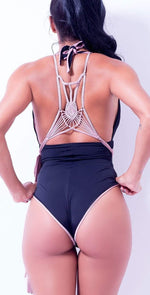 Charmosa Camille One Piece in Flan with Macrame: