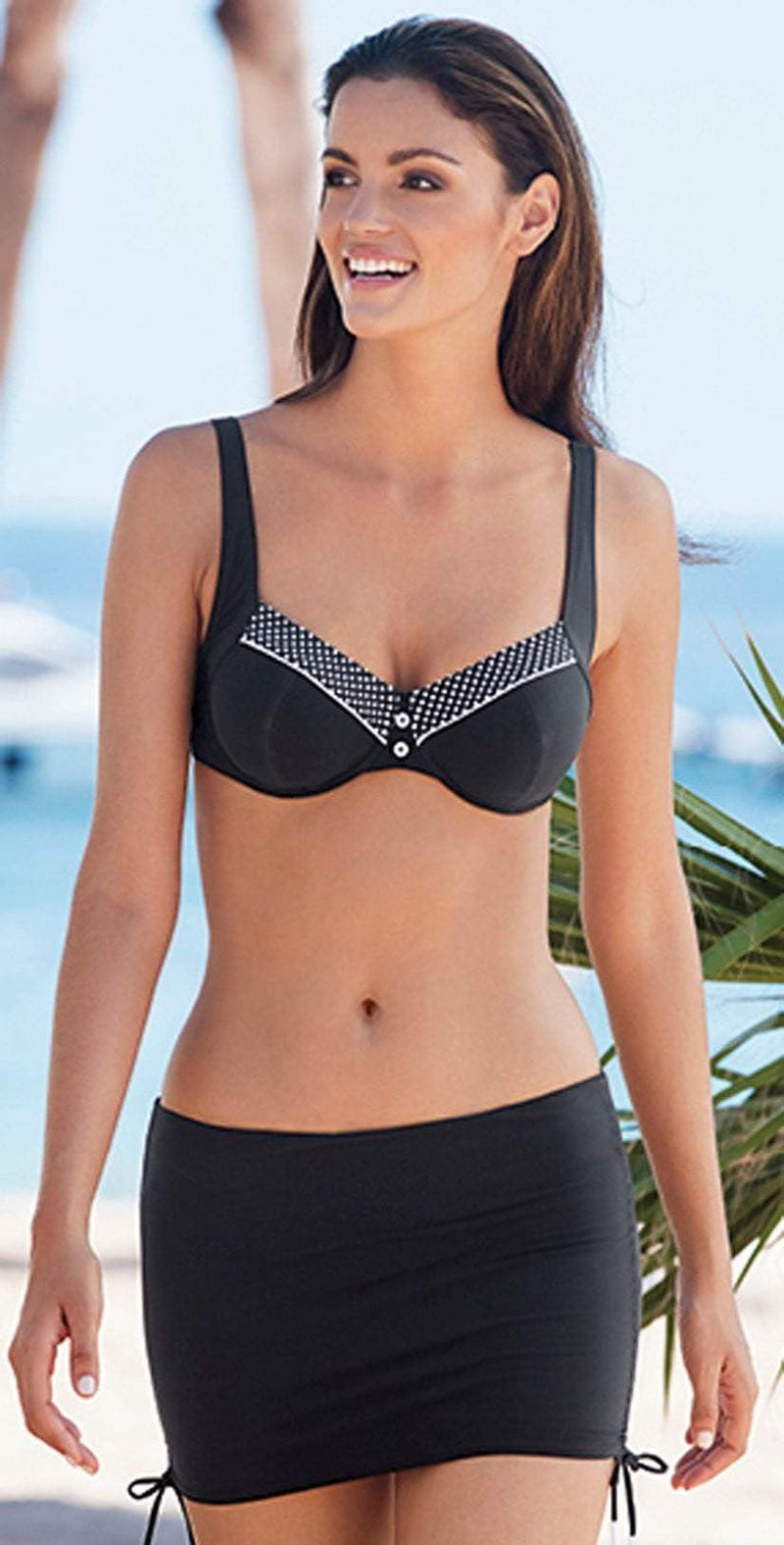 Lidea Capri Black and White Bikini Top 7576-583-077: