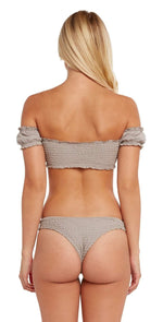 Chloe Rose Honey Bikini Set In Khaki: