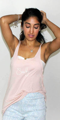 Ete Apparel Salty Tank  Top in Light Pink 1-7-SND-SALTY-17-P: