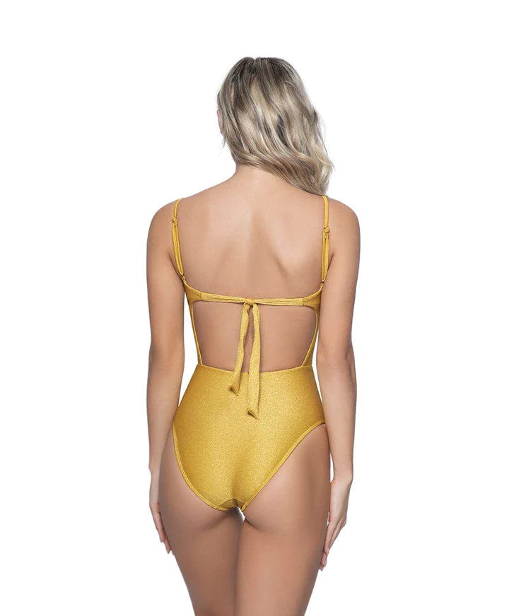 Wednesday Derivative Sexy Swimsuit Striped Bathing Suit Lace Up One-piece  Swimwear