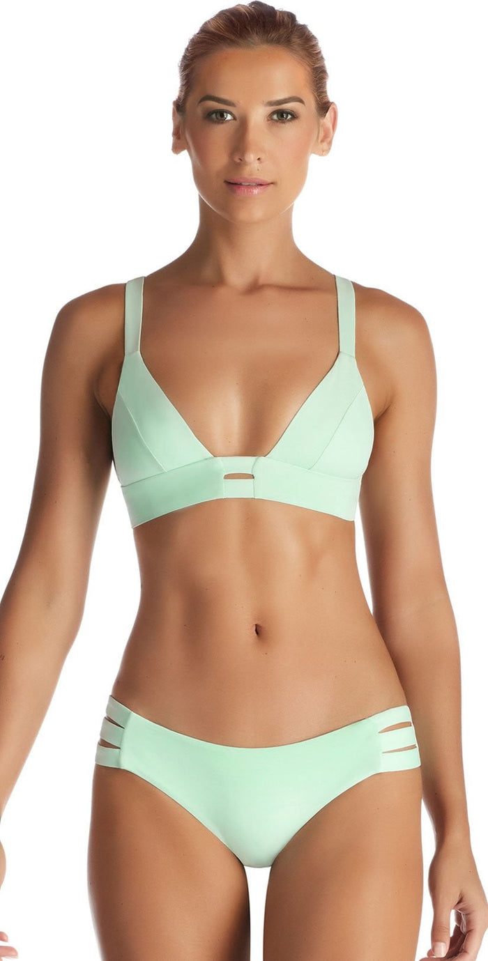 Vitamin A Emelia EcoLux Triple Strap Bottom in Glacier 717B GLE: