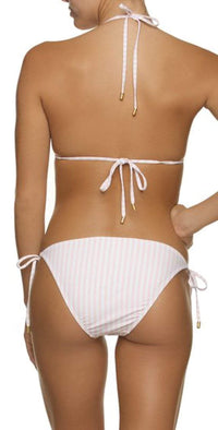 Helen Jon Pink and White Stripe String Bikini Bottom HJLE-0306-PWP: