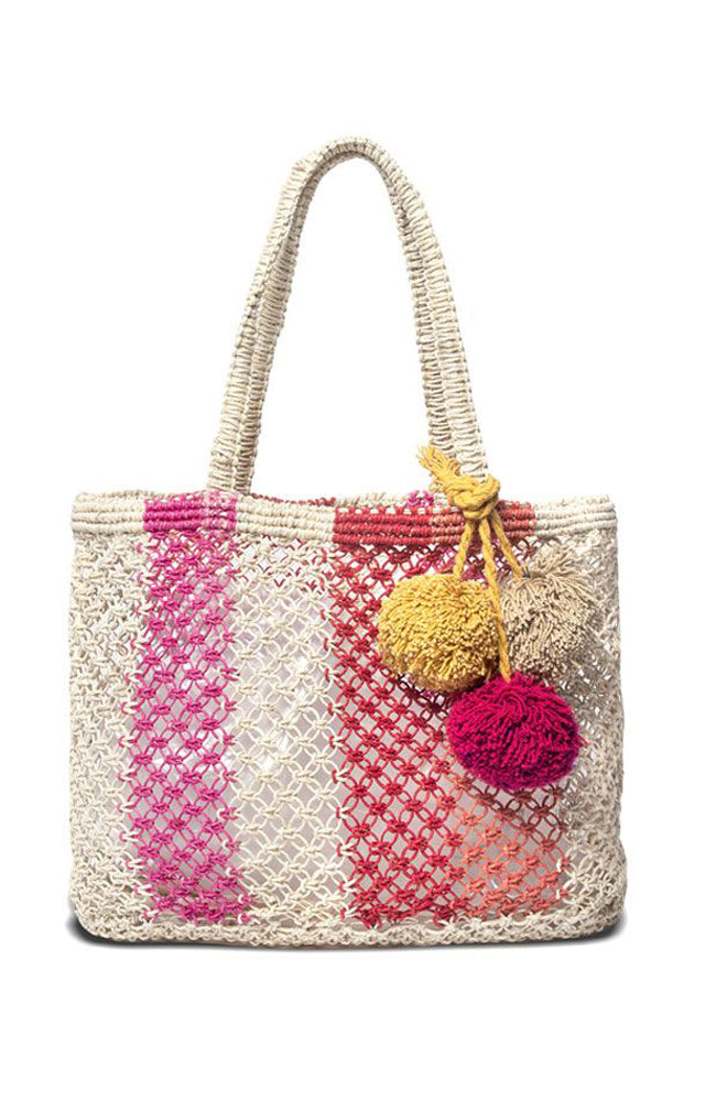 Nikki Beach Ibiza Crochet Jute Tote