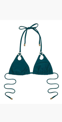 Beach Bunny Ireland Keyhole Tri Top in Teal: