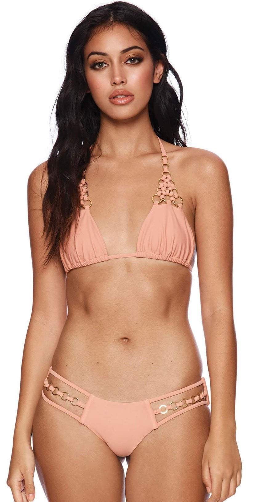 Beach Bunny Ireland Skimpy Bottom in Blush B18127B1-BLS: