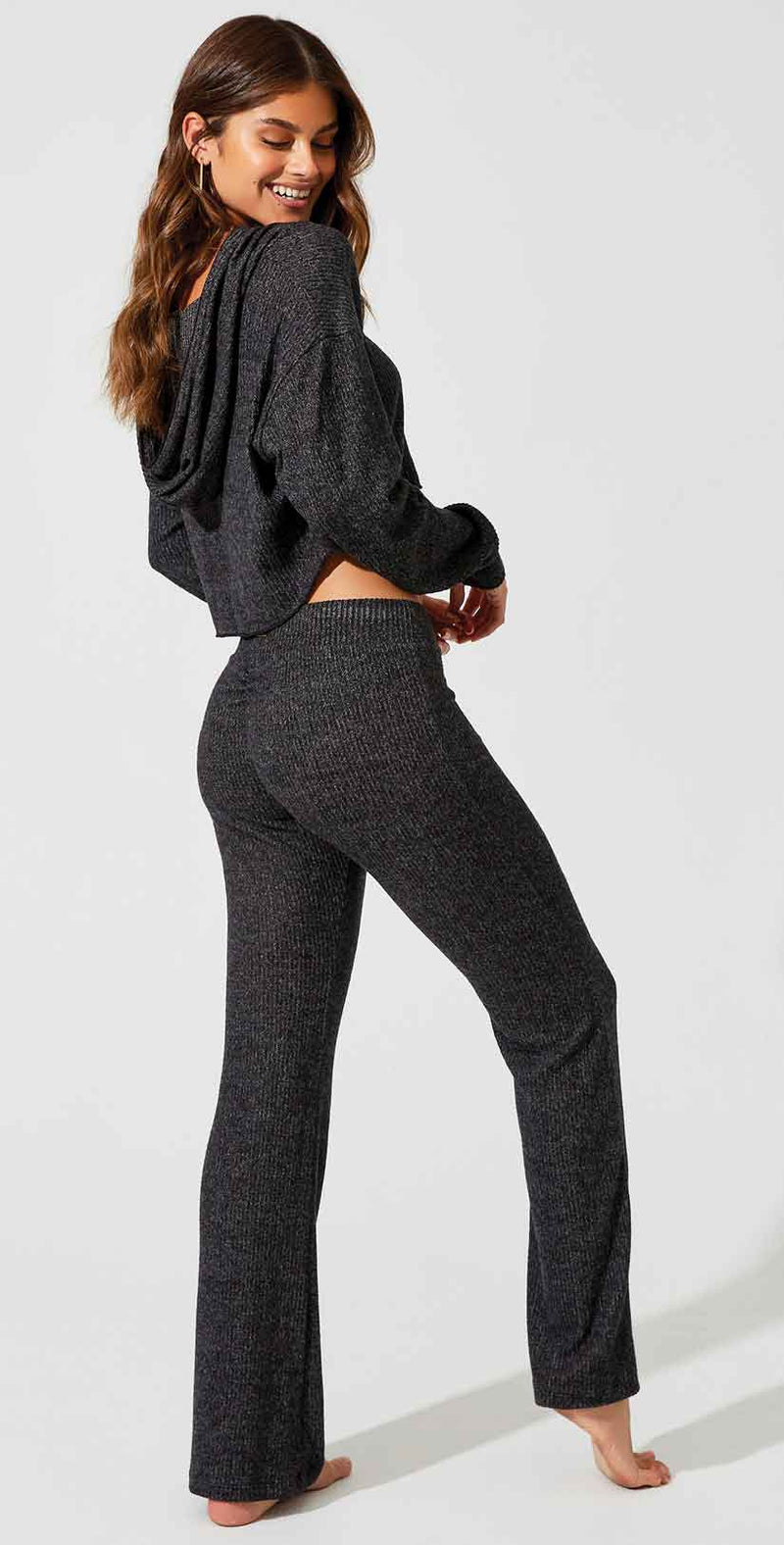 Beach Bunny Josie Pant in Black: