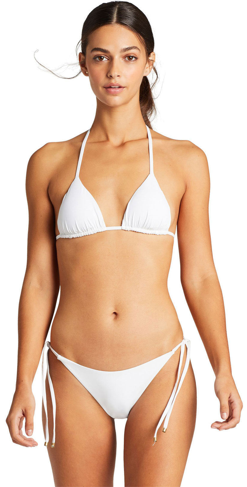 Vitamin A EcoLux Gia Reversible Triangle Top in White