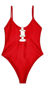 Beach Bunny Katrina Red One Piece Swimsuit B191471P REDD:
