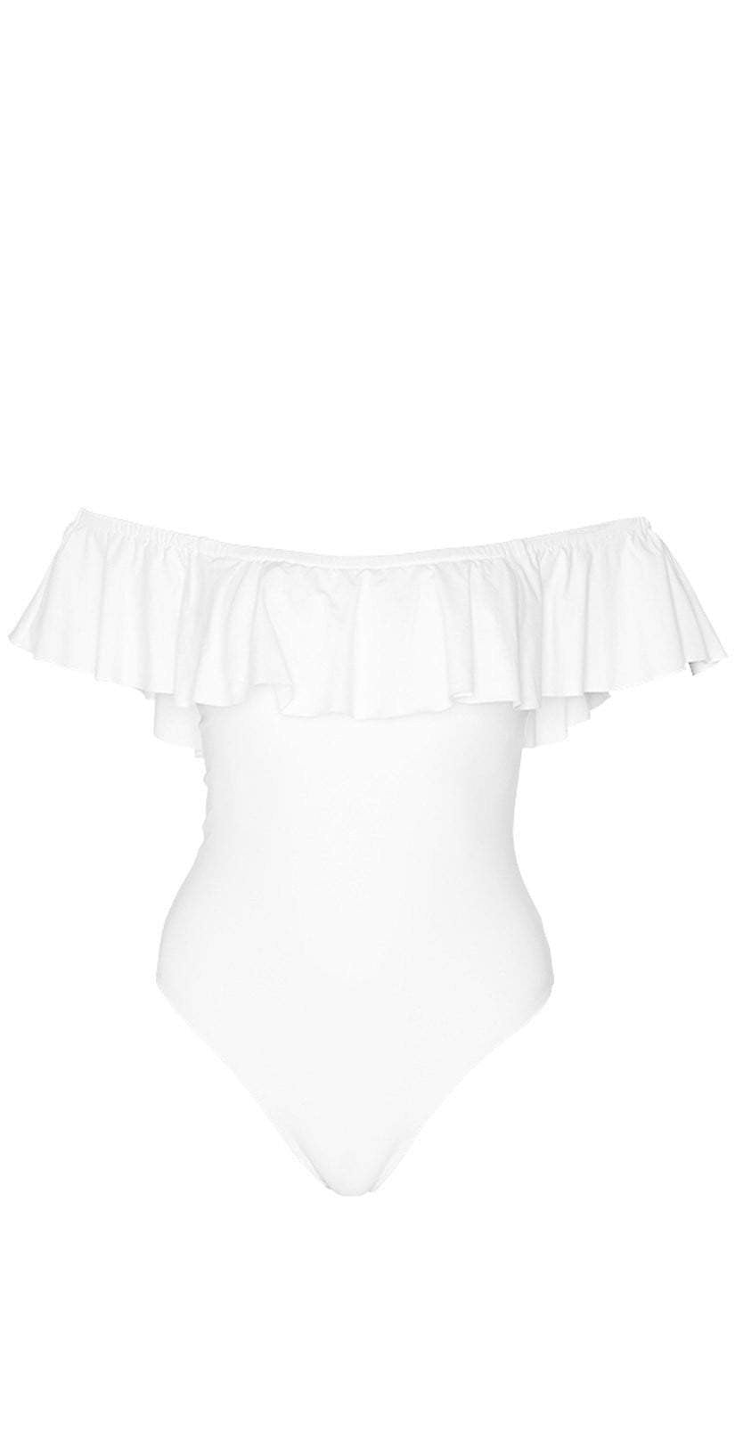 L Space Kimora One Piece in White MTKMM18-WHT: