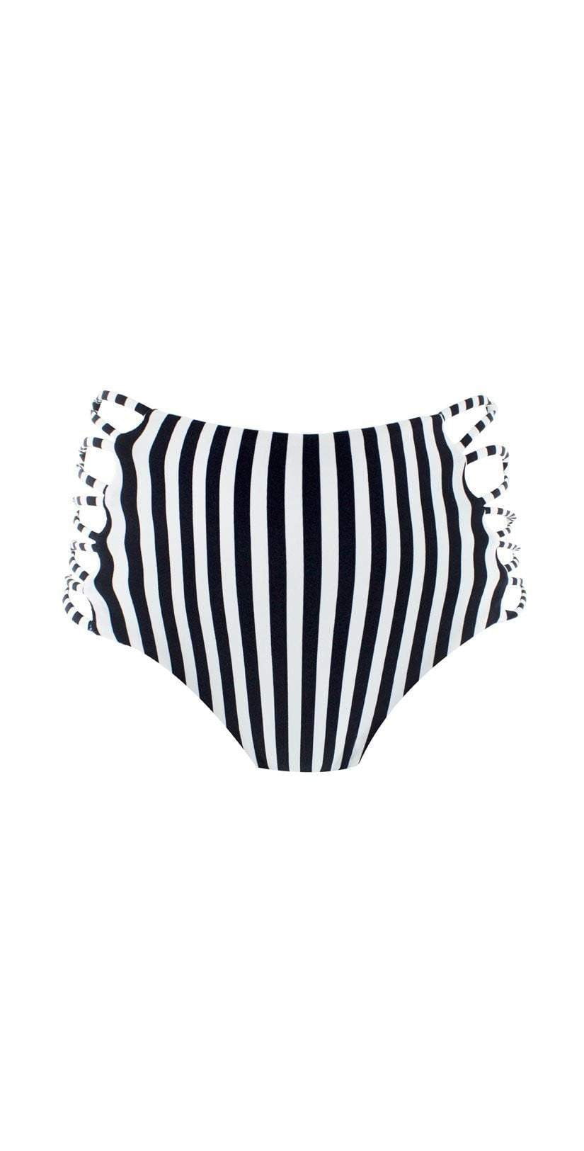 L Space Domino Stripe Reversible Tripp High Waist Bottom LSTRB18-DST: