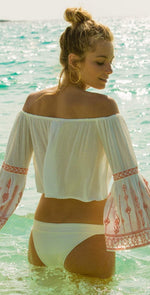 L Space Crawford Top In Ivory CAWTP18-IVO: