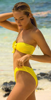 L Space Kristen Pucker Up Top In Yellow PKKST18-CAY: