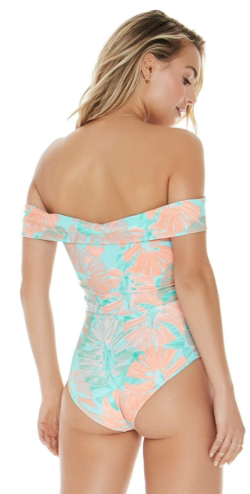 L Space Anja One Piece In Bungalow Palm MTAJMC18-BGP: