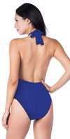 La Blanca Island Goddess Mio Wrap Front One Piece Swimsuit  LB8LA17-MID: