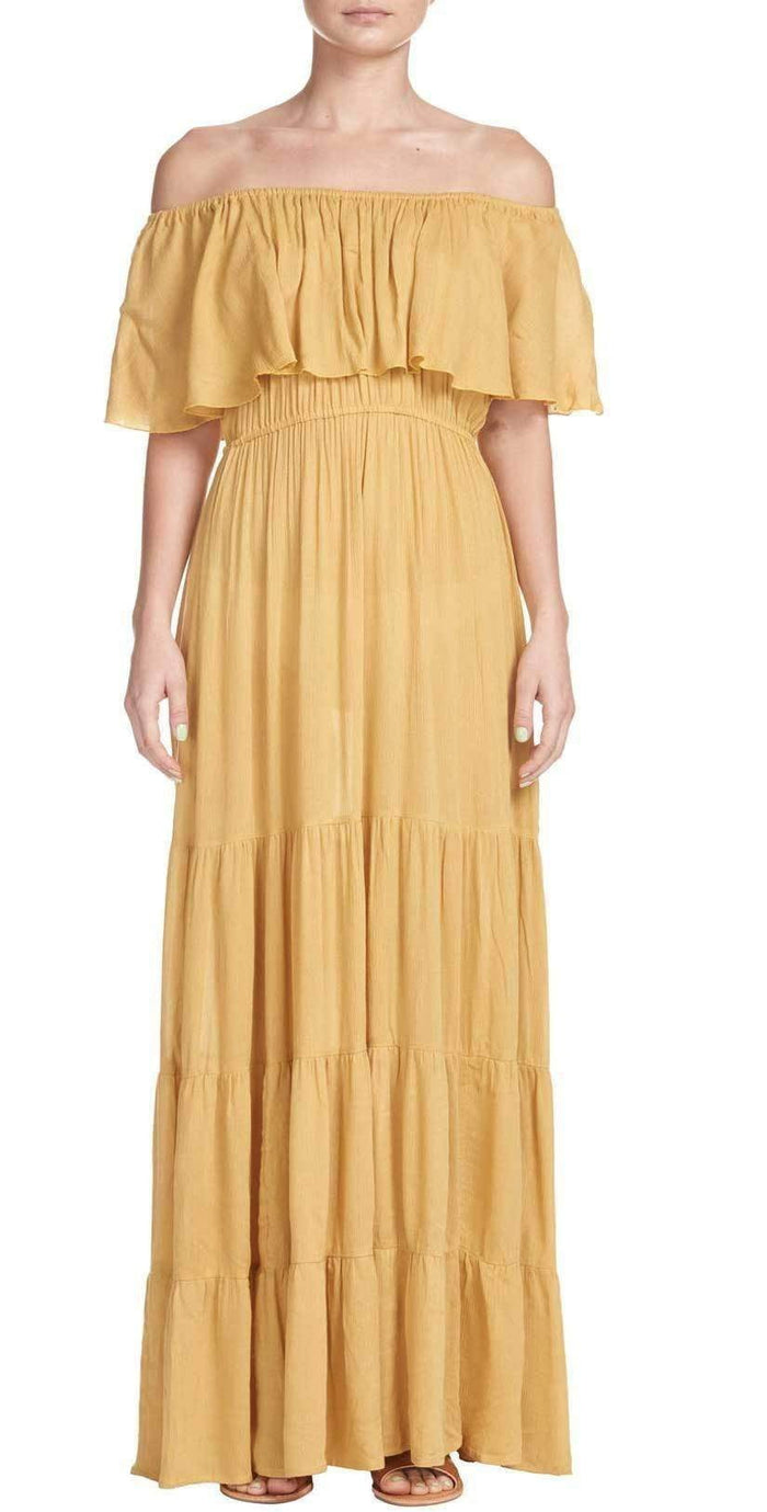 Elan Long Maxi In Mustard RG5463 MUS: