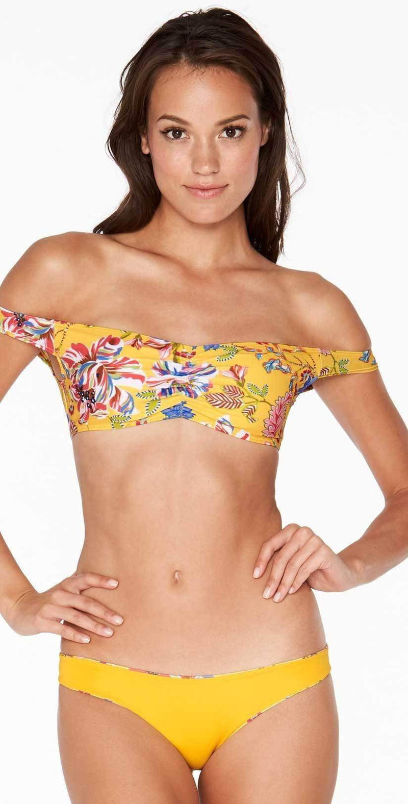 L Space Pacific Bloom Ziggy Top in Sunshine Gold PBZGT18-SUG: