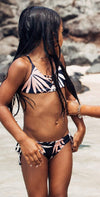 L Space Girls JoJo Bikini Set in Polynesian Palm BLPPS18-NVY:
