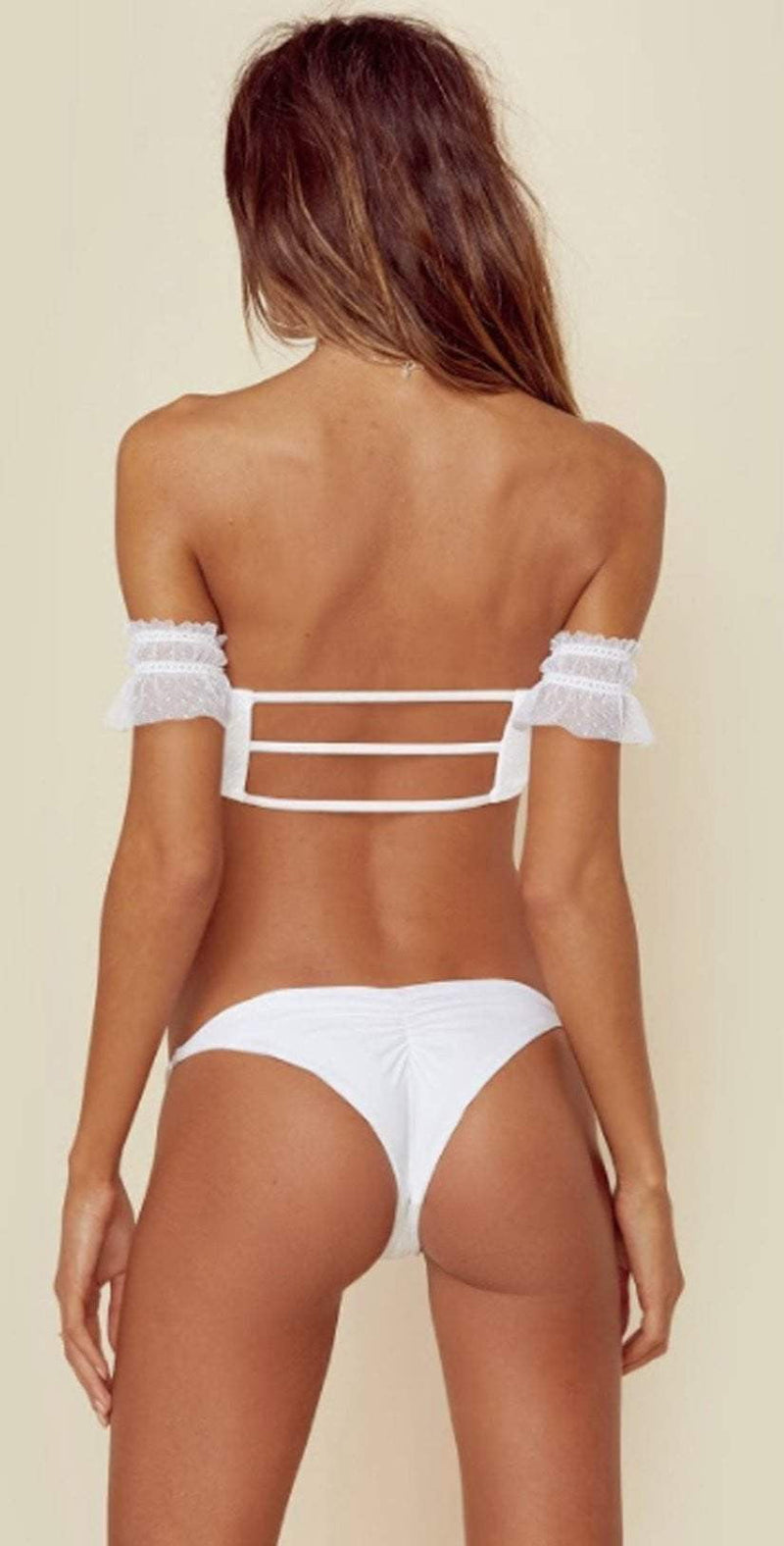 Blue Life Magnolia Skimpy Bikini Bottom in White 458-9262: