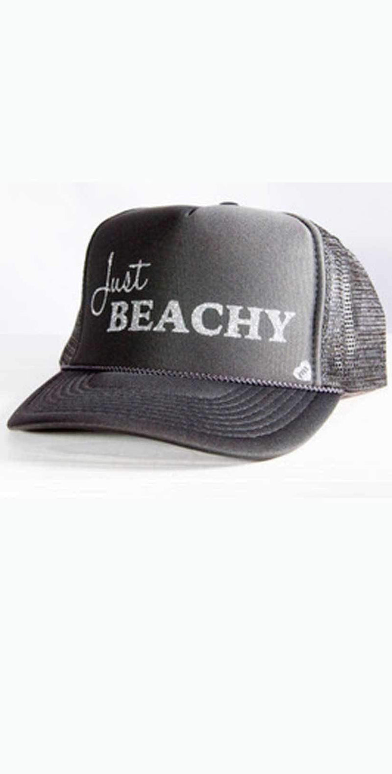 Mother Trucker Just Beachy Hat In Charcoal: