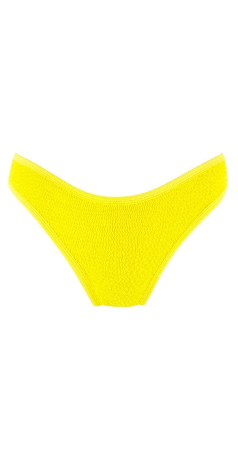 L Space Whiplash Pucker Up Bikini Bottom In Yellow PKWPB18-CAY: