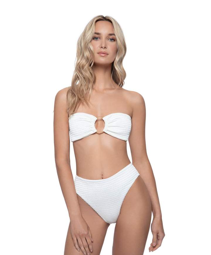 PQ Swim Hillary High Waist Bottoms in Pure