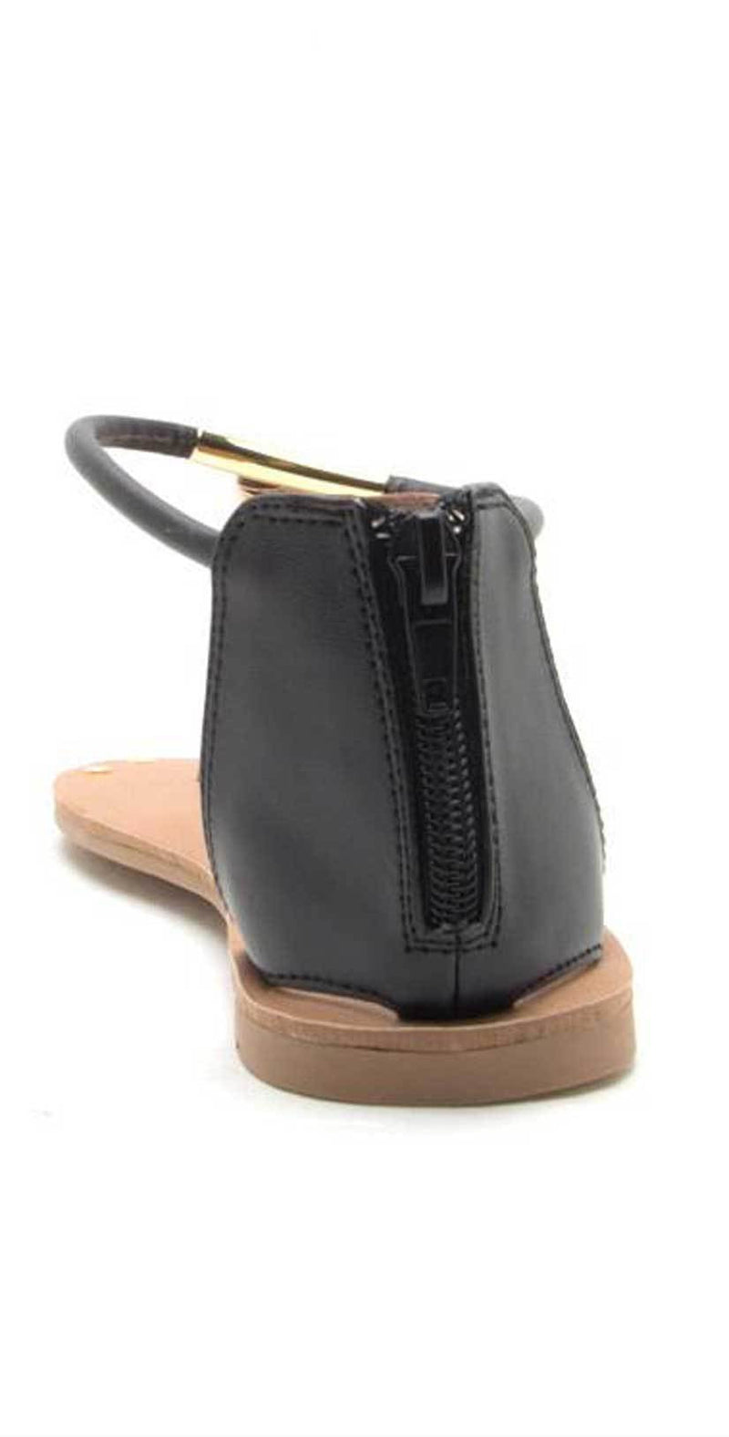 Qupid Shoes Athena Thong Sandal ATHENA-1044AXX BLACK: