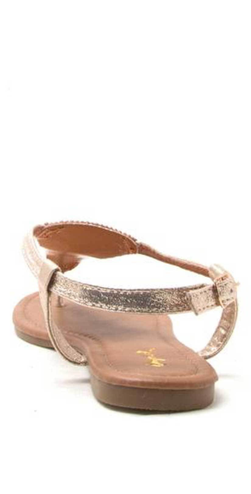 Qupid Shoes Jamilla T Strap Sandal JAMILLA-05:
