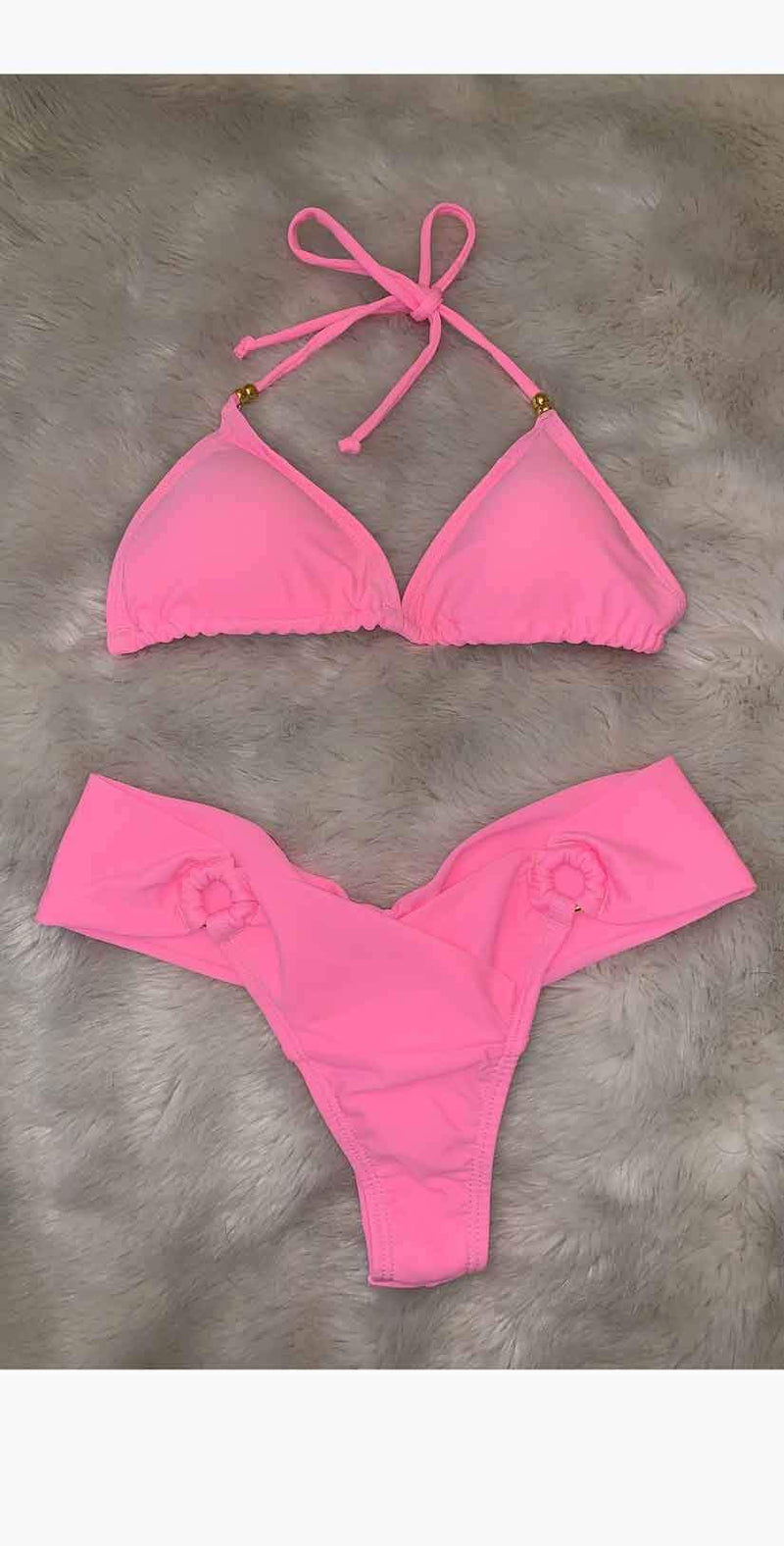 Camaroha Sutra Calypso Bikini Sets hot pink front