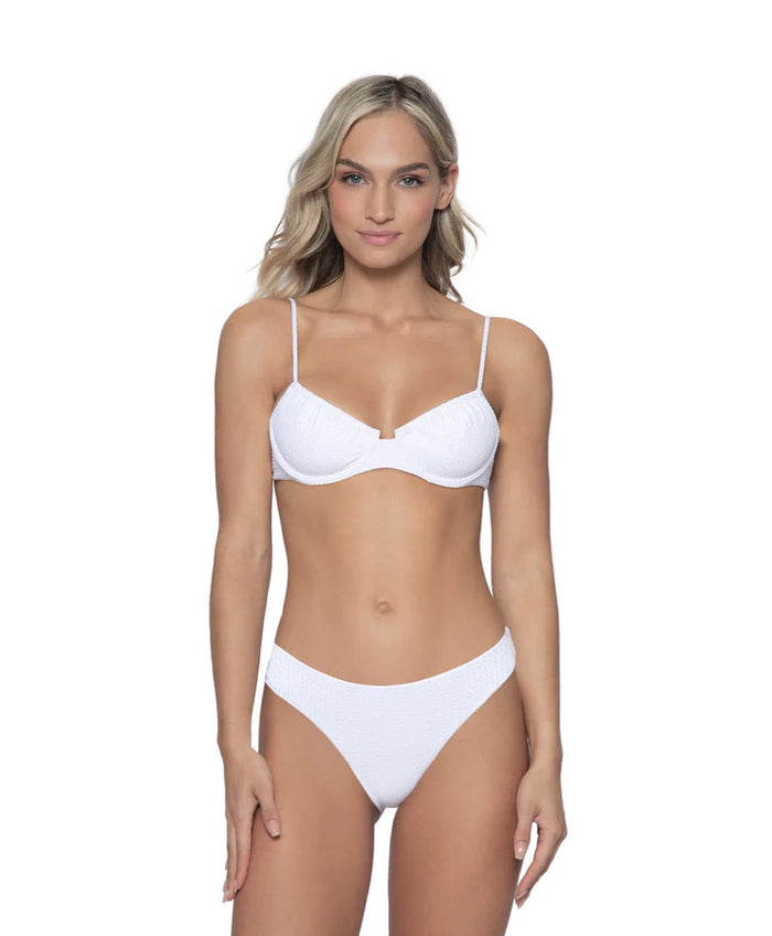 PQ Swim Jasmine Underwire Top in Sail White