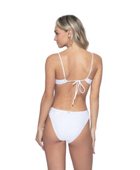 PQ Swim Basic Ruched Bottoms in Sail White