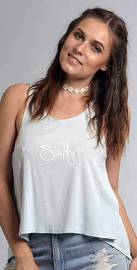 Ete Apparel Salty Tank  Top in Light Blue 1-10-SALTY-17-P: