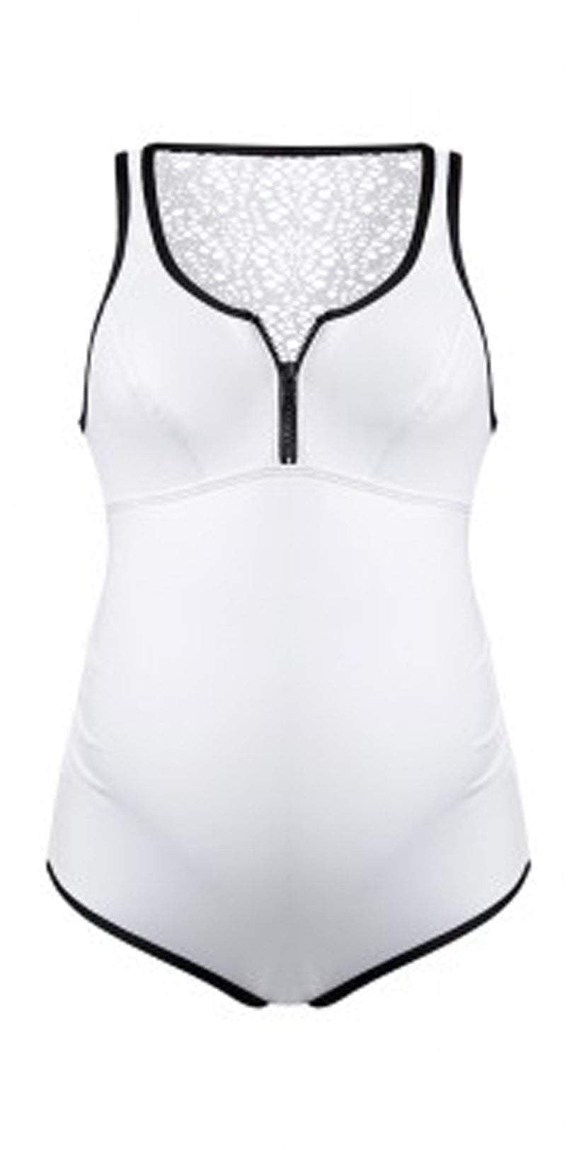 Cache Coeur Maternity Sydney One Piece In White BM179-WHT: