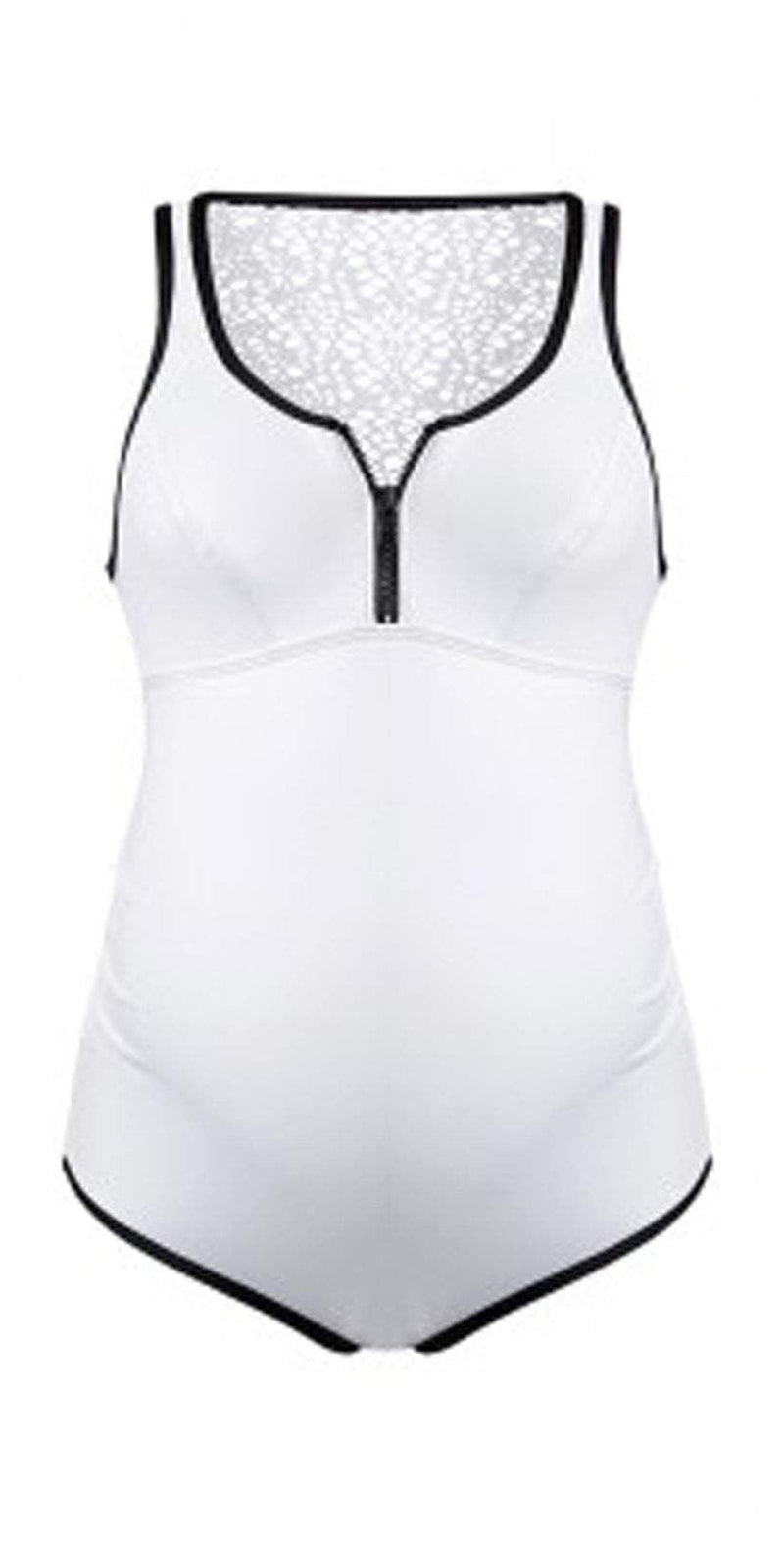 Cache Coeur Maternity Sydney One Piece In White BM179-WHT: